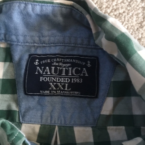 Nautica Plaid Button Down - Picture 2 of 2